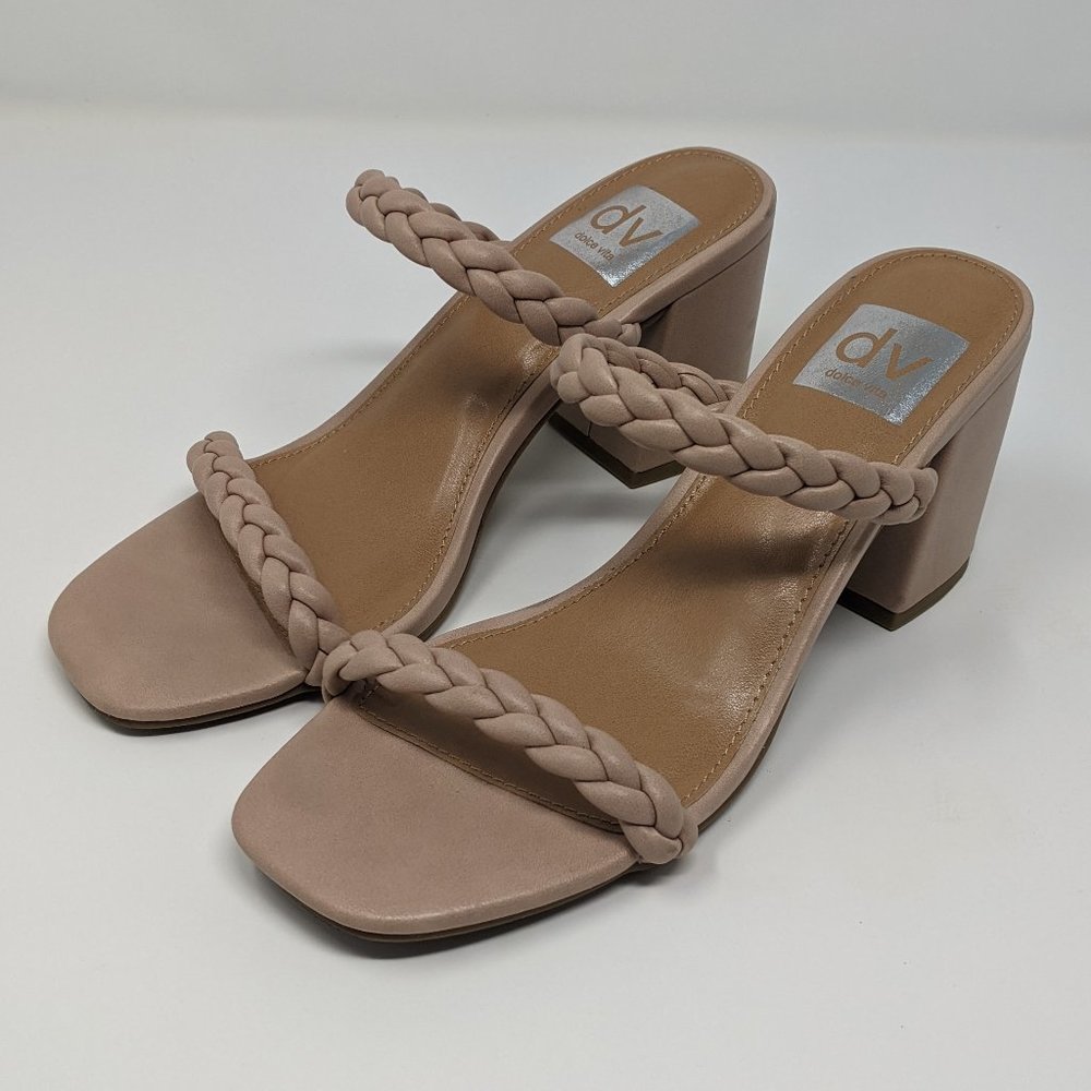 Women's nude Dolce Vita size 6 Braided Straps Sandal Heels